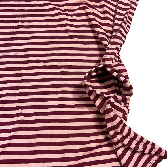 Toad & Co Striped Knit Mini Dress Size Sml Tencel Organic Cotton Pockets Casual - Picture 5 of 6